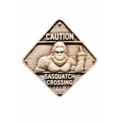 Funny Sasquatch 'Crossing' 3D Magnet - Bigfoot